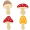 Big Dot of Happiness Wild Mushrooms - DIY Shaped Red Toadstool Party Cut-Outs - 24 Count